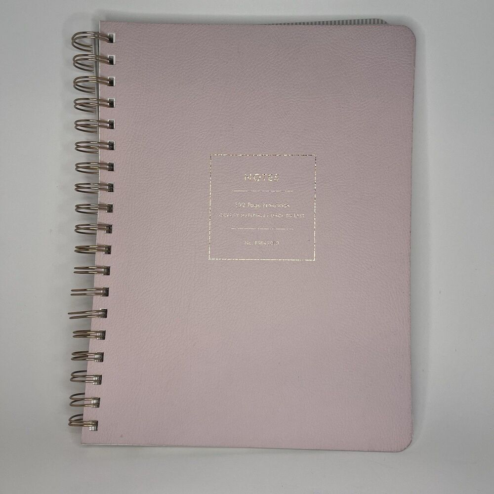 Blush Journal Spiral Notebook 192 Lined Pages - NEW